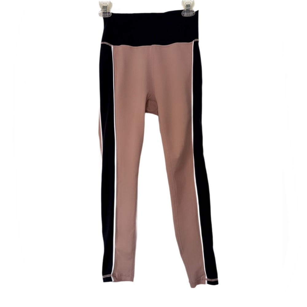 ALLFENIX Anthropologie High-Waisted Colorblock Leggings 7/8 – Size Medium
